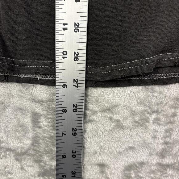 Poison Men's Glam Metal Band Gray Skull/Roses Retro Classic T-Shirt Tee Sz L - Picture 6 of 6